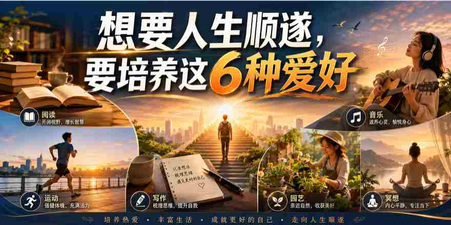公众号付费文章：想要人生顺遂，要培养这6种爱好
