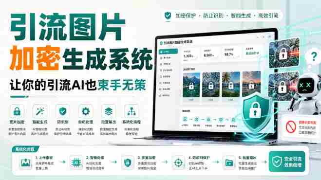 引流图片加密生成系统，让你的引流AI也束手无策