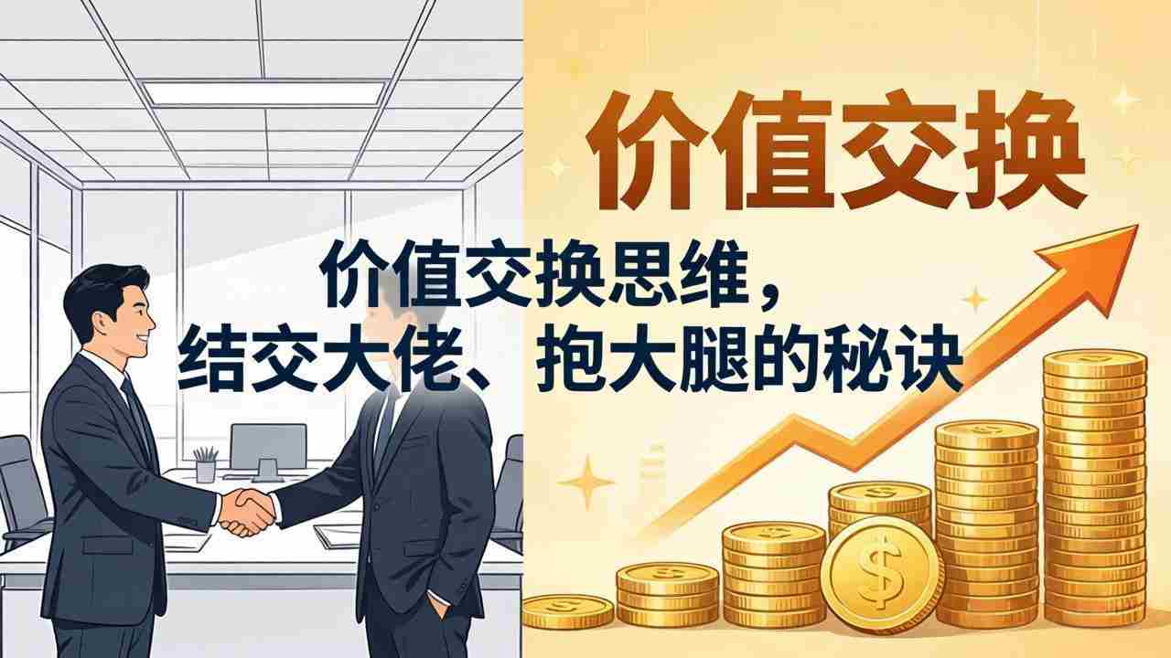 某付费文章：价值交换思维，结交大佬、抱大腿的秘诀