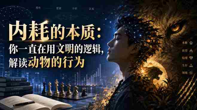 付费文章：内耗的本质：你一直在用文明的逻辑，解读动物的行为