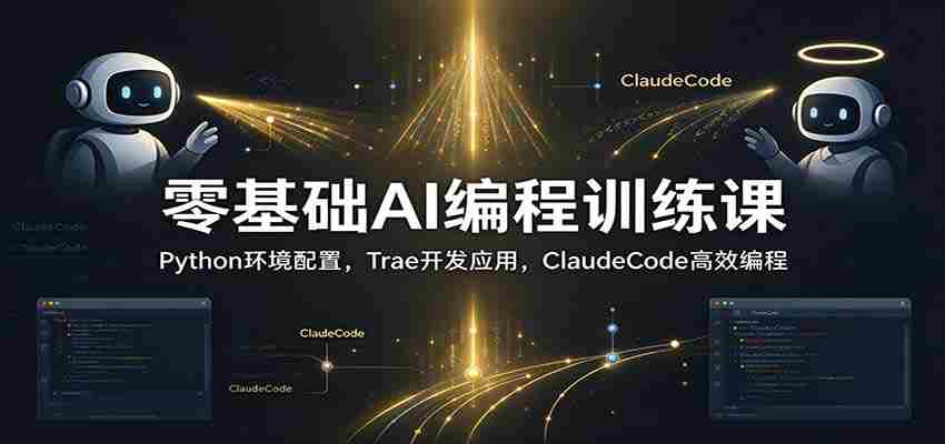 初学者AI编程教程：Python搭建教程，Trae开发实战，ClaudeCode快速编程技巧