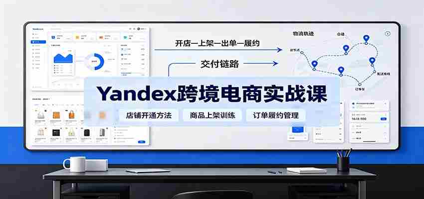 yandex跨境电商实战课：平台入门、开店、物流、选品上架与定价全流程