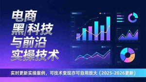 电商黑科技与前沿实操技术：实时更新实操案例，可技术变现亦可自用放大（2026更新）