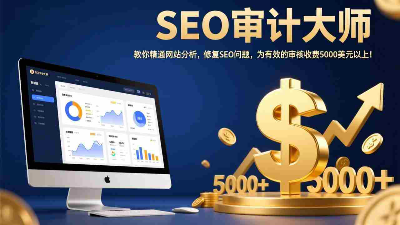 SEO审计大师：教你精通网站分析，修复SEO问题，为有效的审核收费5000美元以上！